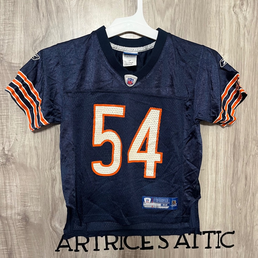 Vintage Youth Reebok NFL Chicago Bears Urlacher Football Jersey Size M 5-6